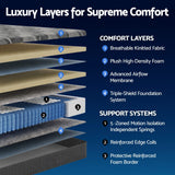 Giselle 30cm King Mattress with Edge Support and 5-Zone Comfort In Australia - Darrahopens