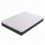 Levitex Queen Mattress Lumbar Support, 5-Zone Pocket Springs & 2-Row Hardened Edges for Deep Sleep, Cooling Gel Memory & Egg-Crate Foam