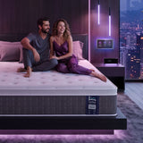 Levitex Queen Mattress Lumbar Support, 5-Zone Pocket Springs & 2-Row Hardened Edges for Deep Sleep, Cooling Gel Memory & Egg-Crate Foam