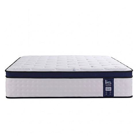 Levitex 35CM Queen Mattresses Gel Memory Foam and 7-Zone Ergonomic Pocket Spring, Anti-Roll Dual-Row Edge, Undisturbed Deep Sleep For Restless Couples, Triple Cooling System