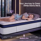 Levitex 35CM Single Mattresses Gel Memory Foam and 7-Zone Ergonomic Pocket Spring, Anti-Roll Dual-Row Edge, Triple Cooling System for Hot Sleepers