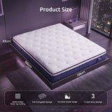 Levitex Double Mattress 23CM With Pocket Spring & Cooling Gel Foam, Medium-Firm Full-Body Support, Mattresses In A Box