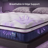 Levitex Double Mattress 23CM With Pocket Spring & Cooling Gel Foam, Medium-Firm Full-Body Support, Mattresses In A Box