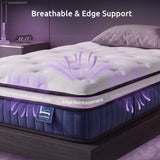 Levitex Single Mattress 23CM With Pocket Spring & Cooling Gel Foam, Medium-Firm Full-Body Support, Mattresses In A Box