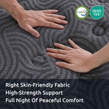 Levitex 34 cm Pocket Spring Mattress with Reinforced Edge Support & 5-Zone Pressure Relief Breathable Gel Memory Foam Hybrid Mattress for Back Pain Double