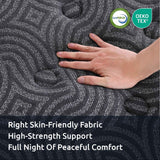 Levitex 34 cm Pocket Spring Mattress with Reinforced Edge Support & 5-Zone Pressure Relief Breathable Gel Memory Foam Hybrid Mattress for Back Pain Single