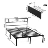 Artiss Queen Bed Frame with Charging Station & Storage Drawers Metal In Australia - Darrahopens