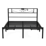 Artiss Queen Bed Frame with Charging Station & Storage Drawers Metal