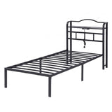 Artiss Bed Frame Single Size with Charging Station WAVE