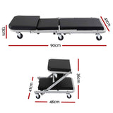 Giantz Garage Creeper 2-in-1 Mechanic Stool Rolling Automotive Z Creeper Seat In Australia - Darrahopens