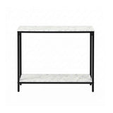 Artiss Console Table Entryway Hallway Display Desk Marble Effect White