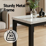 Artiss Console Table Entryway Hallway Display Desk Marble Effect White