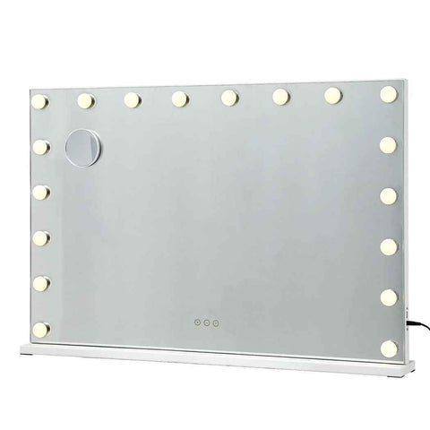 Embellir 90x60cm Makeup Mirror Large Hollywood Vanity Mirror with 18 Dimmable LED Bulbs In Australia - Darrahopens