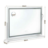 Embellir 90x60cm Makeup Mirror 360 degree Rotatable Vanity Mirror 10x magnifing In Australia - Darrahopens