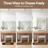 Embellir 90x60cm Makeup Mirror 360 degree Rotatable Vanity Mirror 10x magnifing