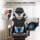 Artiss Ergonomic Gaming Office Chair with 2 Point Message Black