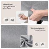 Artiss Gaming Office Chair Fabric Ergonomic with 2 Point Message Light Grey