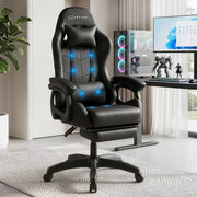 Artiss Gaming Office Chair with 8 Point Message Reline Ergonomic Black In Australia - Darrahopens