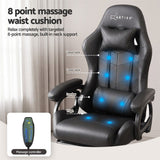 Artiss Gaming Office Chair with 8 Point Message Reline Ergonomic Black