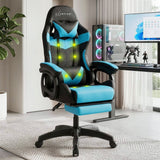 Artiss Gaming Office Chair with 8 Point Message Reline Ergonomic Blue In Australia - Darrahopens