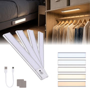 Artiss 4-Pack 25cm Motion Sensor Under Cabinet Lights, LED Closet Light with 5 Colors Dimmable