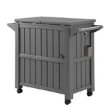Gardeon Outdoor Storage Cabinet Box 80L Ice Bucket Cooler Rolling Serving Cart Kitchen Trolley Brown In Australia - Darrahopens