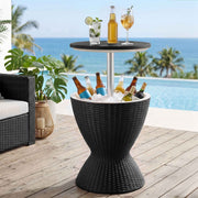 Gardeon Outdoor Bar Table Portable Ice Bucket Cooler 30L Adjustable Top Black In Australia - Darrahopens