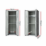 Gardeon Outdoor Storage Cabinet Garden Shed Tool Lockable Cupboard Steel Adjustable Shelves