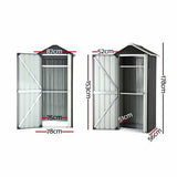 Gardeon Outdoor Storage Cabinet Garden Shed Steel Tool Lockable Cupboard Adjustable Shelves