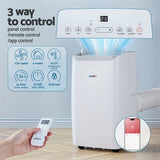 Devanti Portable Air Conditioner Dehumidifier Fan 14000BTU