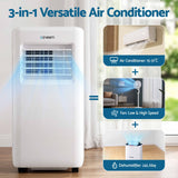 Devanti Portable Air Conditioner 9000 BTU 3-in-1 with Remote Control