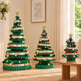Jingle Jollys 3PCS Christmas Tree Decoration with Lights Foldable Easy Setup Tree In Australia - Darrahopens