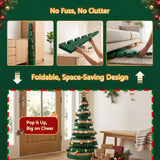 Jingle Jollys 47cm&111cm Christmas Tree Decoration Foldable Xmas Paper Tree