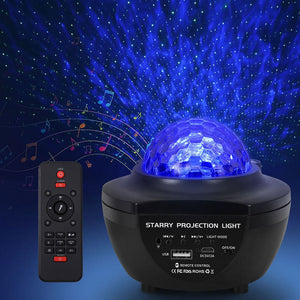 Gardeon Projector Party Night Light LED Galaxy Starry Sky Ocean Star Lamp Music