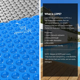 Aqua Buddy Pool Cover 600 Micron Solar Heat Blanket LDPE 10.5x4.2m w/ 5.55m Roller