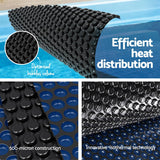 Aqua Buddy Pool Cover 600 Micron 12x6.4m w/ Roller 6.55m Swimming Pools Black Solar Blanket