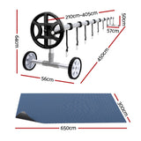 Aqua Buddy Pool Cover 500 Micron 6.5x3m w/ Roller 4m Swimming Pools Black Solar Blanket