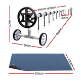 Aqua Buddy Pool Cover 600 Micron 7x4m w/ Roller 4m Swimming Pools Black Solar Blanket