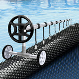 Aqua Buddy Pool Cover 600 Micron 7x4m w/ Roller 4m Swimming Pools Black Solar Blanket