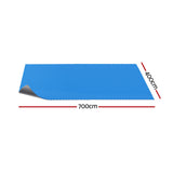 Aqua Buddy Pool Cover 600 Micron 7x4m Bubble Heat Solar Blanket Blue Silver