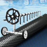Aqua Buddy Pool Cover 600 Micron 8x4.2m w/ Roller 5.55m Swimming Pools Black Solar Blanket