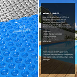 Aqua Buddy Pool Cover 600 Micron 9.5x5m w/ Blue Roller 5.55m Swimming Pools Sliver Solar Blanket