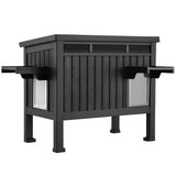 i.Pet Outdoor Cat House Pet Kennel Enclosure Cat Shelter Condo Rabbit Hutch Black In Australia - Darrahopens