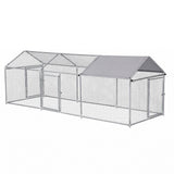 i.Pet Chicken Coop Rabbit Hutch Outdoor Run Walk in Hen Cage Ferret House 2.8x1x1m