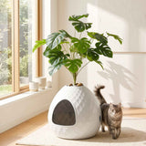 i.Pet Cat Litter Box Hidden Litter Tray Enclosure Planter Furniture House White In Australia - Darrahopens