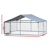 i.Pet Dog Kennel Large House XXL Pet Run Cage Puppy Outdoor Enclosure With Roof