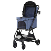 i.Pet Pet Stroller Pram Gravity Folding Dog Cage Large Travel Pushchair 4 Wheels In Australia - Darrahopens