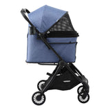 i.Pet Pet Stroller Pram Gravity Folding Dog Cage Large Travel Pushchair 4 Wheels In Australia - Darrahopens