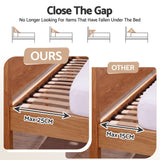 Giselle King Bed Wedge Pillow For Headboard, Close Gap And Stop Pillows Sliding, Perfect For Dorm Or Tatami Reading, 25D Foam Mattress Gap Filler With 2 Side Pockets, Washable 110gsm Cover