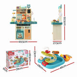 Keezi 2 Piece Kids Pretend Kitchen Playset Water Toys Fishing Game Food Play In Australia - Darrahopens